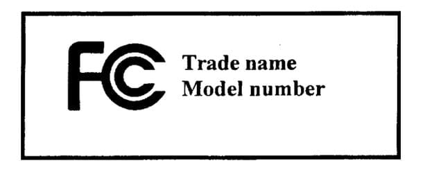 FCC label